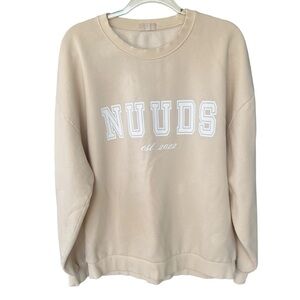NUUDS Exclusive Birthday Crewneck Oversized Sweatshirt Limited Edition Lounge LG